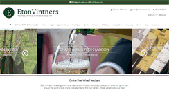 Desktop Screenshot of etonvintners.com