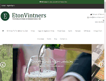 Tablet Screenshot of etonvintners.com